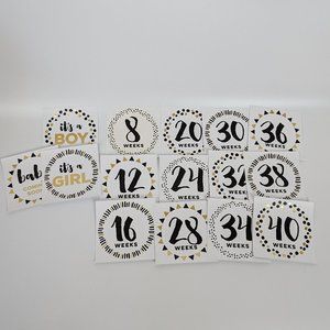 Pearhead Pregnancy Belly Milestone Stickers